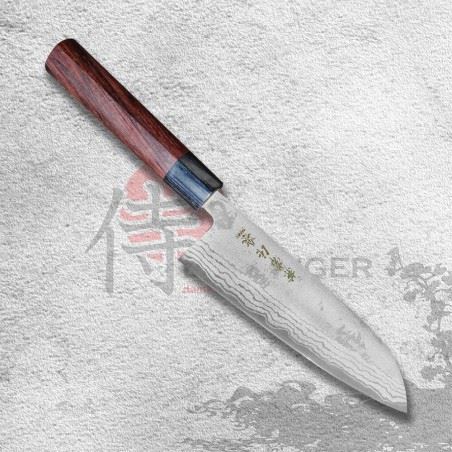 nôž Santoku 165mm Kanetsune Blue Steel "Zen-Bokashi"-series