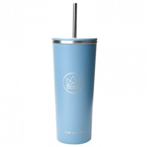 Dizajnový nerez pohár, 710 ml, Neon Kactus, modrý