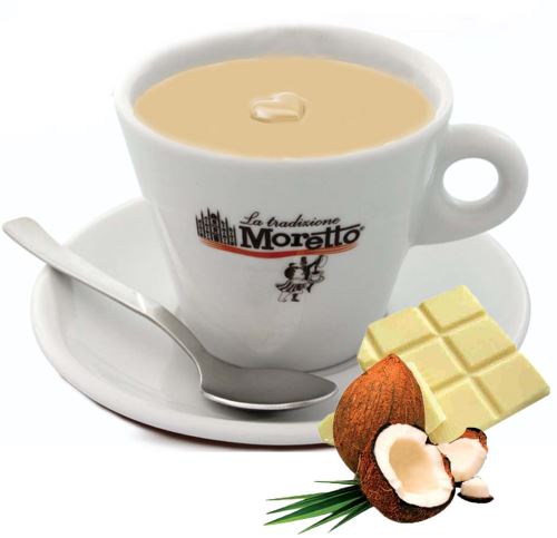 Horká čokoláda Moretto - Bílá s kokosem 30g