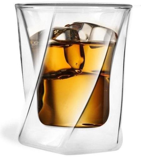 Pohár Vialli Design Dvojstenný pohár na whisky, 300 ml, Cristallo 5509