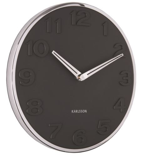 Dizajnové nástenné hodiny 5759BK Karlsson 30cm