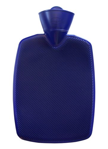 Termofor Hugo Frosch Classic s vysokým drážkovaním - modrý, zvýšená tepelná izolácia
