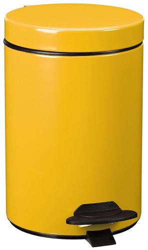 Pedálový odpadkový koš Rossignol Cyjeu 90016, 3 L, žlutá, RAL 1012
