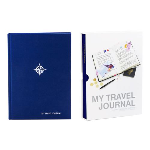 Cestovné denník SUCK UK My Travel Journal, modrý