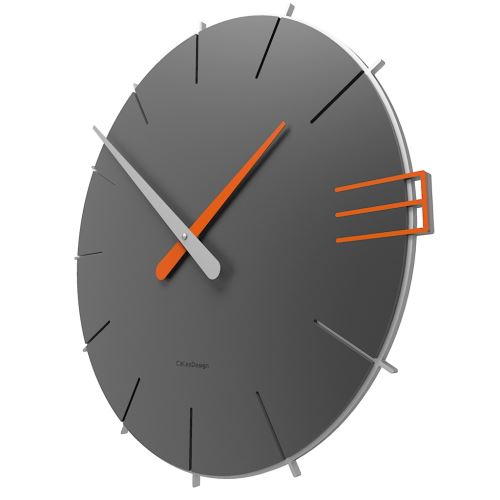 Dizajnové hodiny 10-019 CalleaDesign Mike 42cm (viac farebných verzií) Farba grafitová (tmavo šedá) - 3