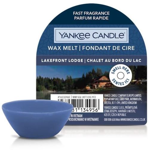 Vonný vosk YANKEE CANDLE Lakefront Lodge 22 g, drevitá vôňa, materiál sójový vosk, hmotn
