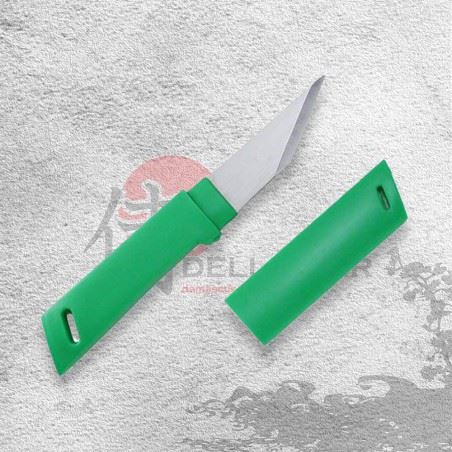 zelený nôž na vyrezávanie 40mm Kanetsune Kiridashi Knife