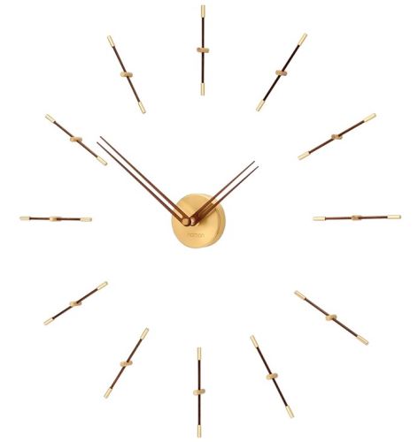 Dizajnové nástenné hodiny Nomon Merlin Gold Small 70cm