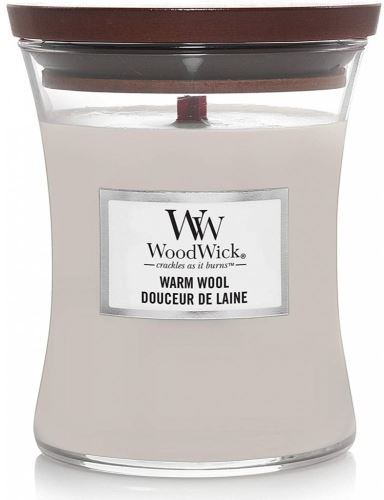 Svíčka WOODWICK Warm Wool 85 g