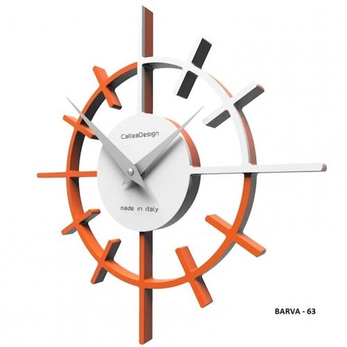 Dizajnové hodiny 10-018 CalleaDesign Crosshair 29cm (viac farebných verzií) Farba oranžová-63 - RAL2004