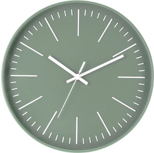 SEGNALE Nástenné hodiny na stenu 30 cm zelená