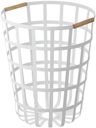 Kôš na bielizeň Yamazaki Tosca 3356 Laundry Basket, okrúhly / biely