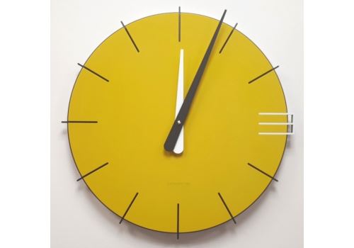 Dizajnové hodiny 10-019 CalleaDesign Mike 42cm (viac farebných verzií) Farba žltá klasik-61 - RAL1018