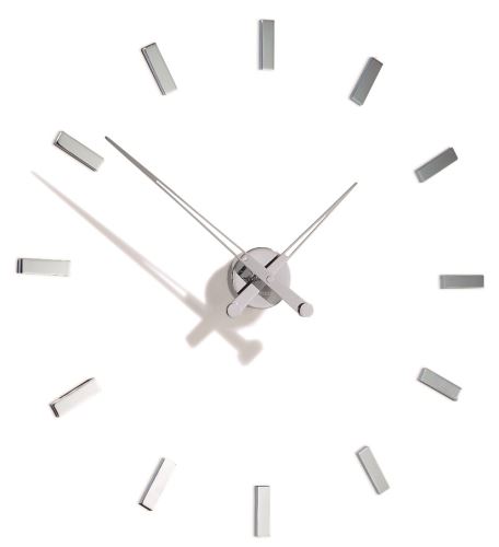 Dizajnové nástenné hodiny Nomon Taçon 12i 73cm Nomon verzia strieborný chróm Inox