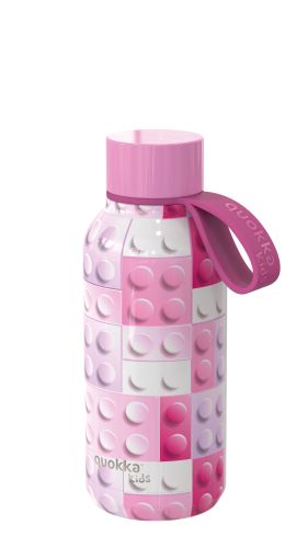 Detská termofľaša Solid, 330 ml, Quokka, pink bricks