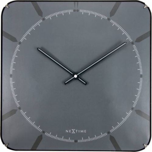 Dizajnové nástenné hodiny 3173 Nextime Michael Dome Grey 35cm