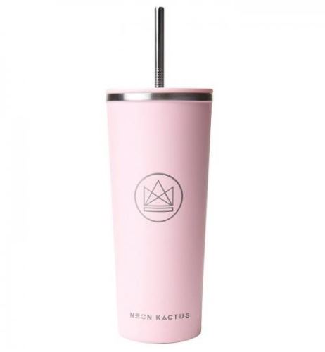 Dizajnový nerez pohár, 710 ml, Neon Kactus, ružový
