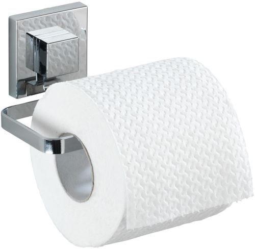 Držiak na toaletný papier WENKO BEZ VŔTANIA VacuumLoc QUADRO - Držiak toaletného papiera, nerezový