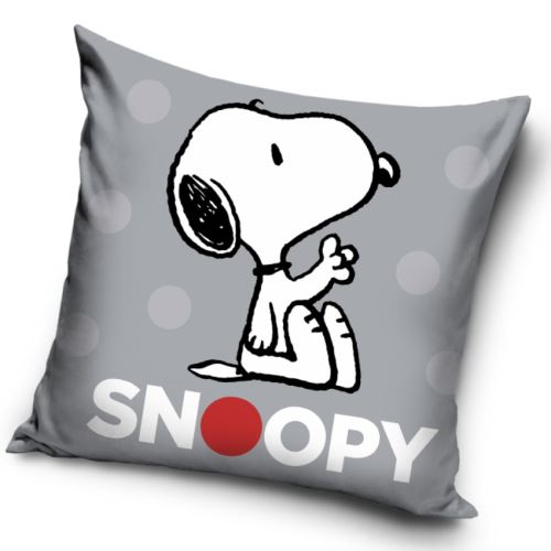 Detský vankúšik Snoopy Grey
