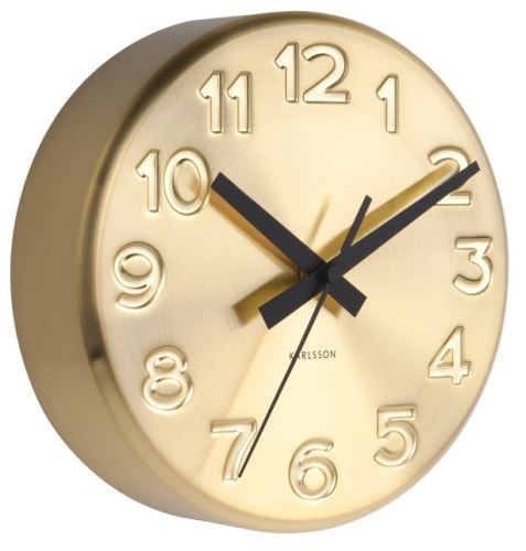 Dizajnové nástenné hodiny 5477GD Karlsson 19cm