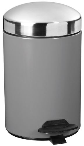 Pedálový odpadkový koš Rossignol Bonny 91006, 3 L, šedý RAL 9006