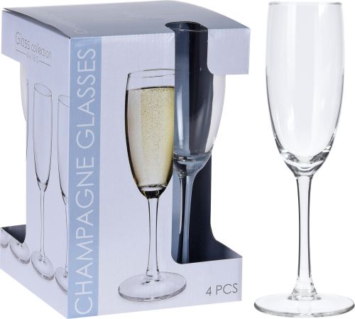 Poháre H&L Poháre na šampanské 180ml 4 ks CLASSIC