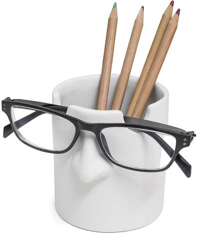 BALVI Stojánek na tužky a brýle Mr.Tidy 26749, keramika, v.10 cm, bílý