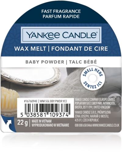 Vonný vosk YANKEE CANDLE Baby Powder 22 g