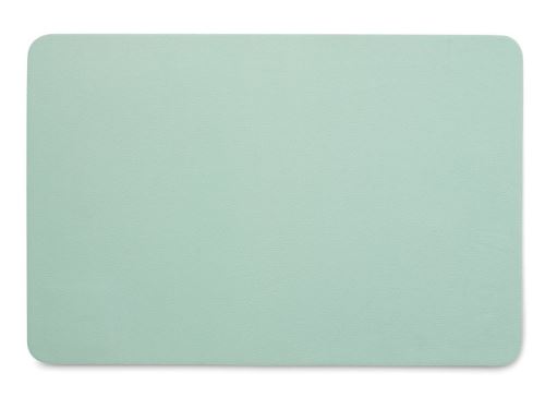 KELA KELA Prostírání plastové Kimara PU 45x30 cm imitace kůže mátová zelená KL-12313