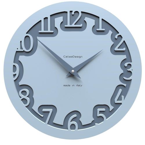 Dizajnové hodiny 10-002 CalleaDesign Labirinto 30cm (viac farebných verzií) Farba svetlo modrá klasik - 74