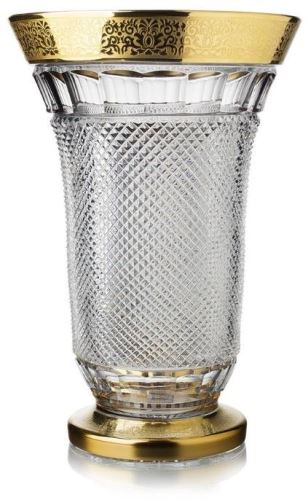 Váza Bohemia Crystal Ručně broušená Váza Felicie Romantic 305mm