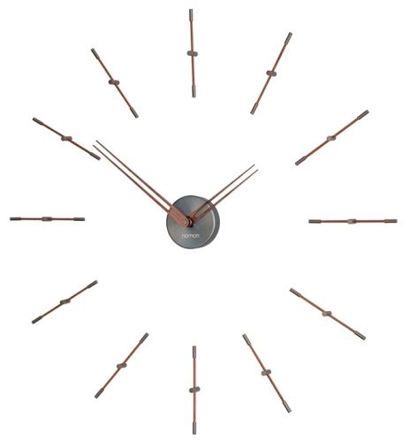 Dizajnové nástenné hodiny Nomon Merlin Graphite Small 70cm