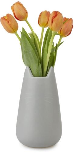 Balvi Váza / stojan Meow 27532, 20cm, sivý
