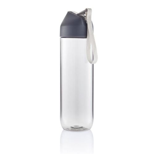 Športová fľaša Neva, 450 ml, XD Design, číra / sivá