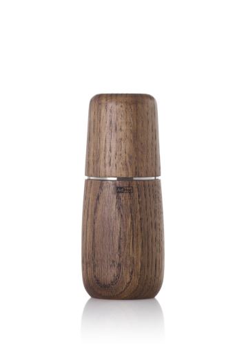AdHoc Mlynček na korenie alebo soľ Yono, CeraCut, dubové drevo prírodný hnedý 15 cm