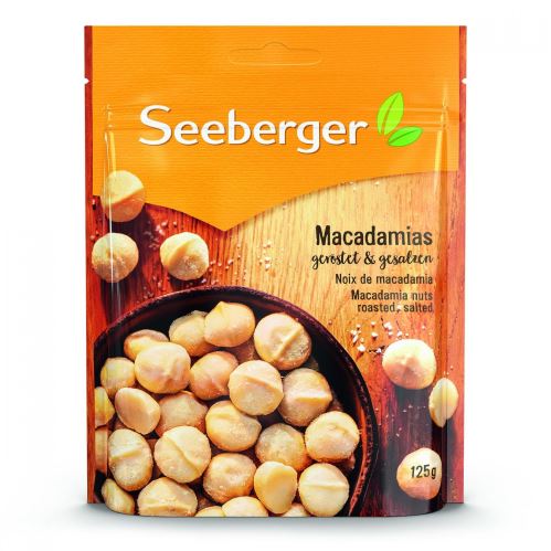 Ořechy Seeberger Makadamové ořechy pražené a solené 125g