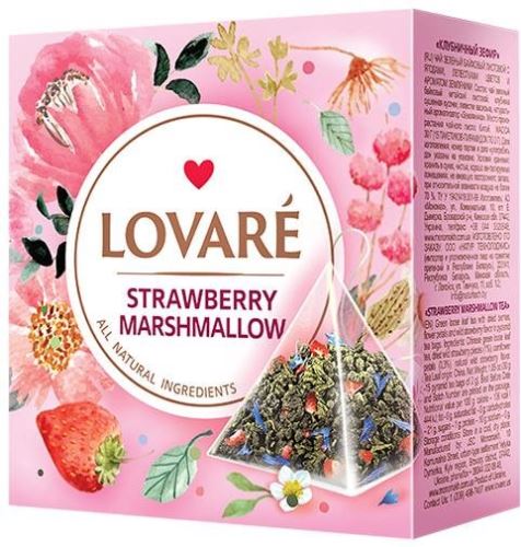 Čaj Lovaré Strawberry Marshmallow (15 pyramíd)