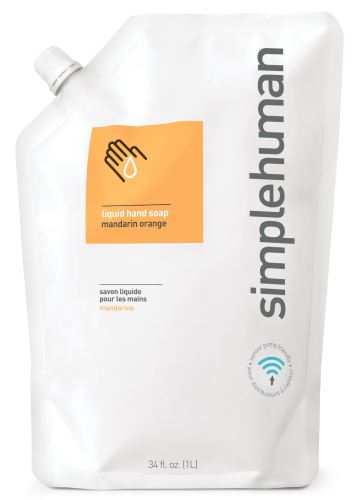 Hydratační tekuté mýdlo Simplehuman – 1 l náhradní náplň s vůní mandarinky