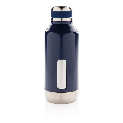 Nepriepustná vákuová fľaša z nerezovej ocele, 500 ml, XD Design, tmavo modrá