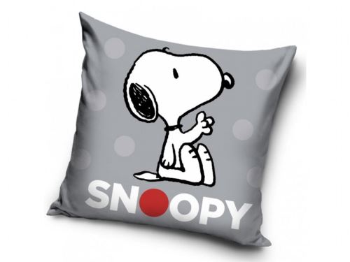 Obliečka na vankúšik Snoopy Grey