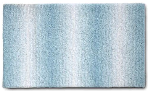 KELA KELA Kúpeľňová predložka Ombre 100x60 cm polyester ľadovo modrá KL-23570