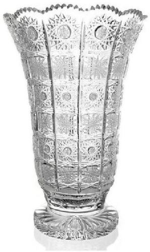 Váza Bohemia Crystal Broušená Váza 405mm