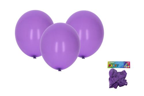 Balónik nafukovací 30cm - sada 10ks, fialový