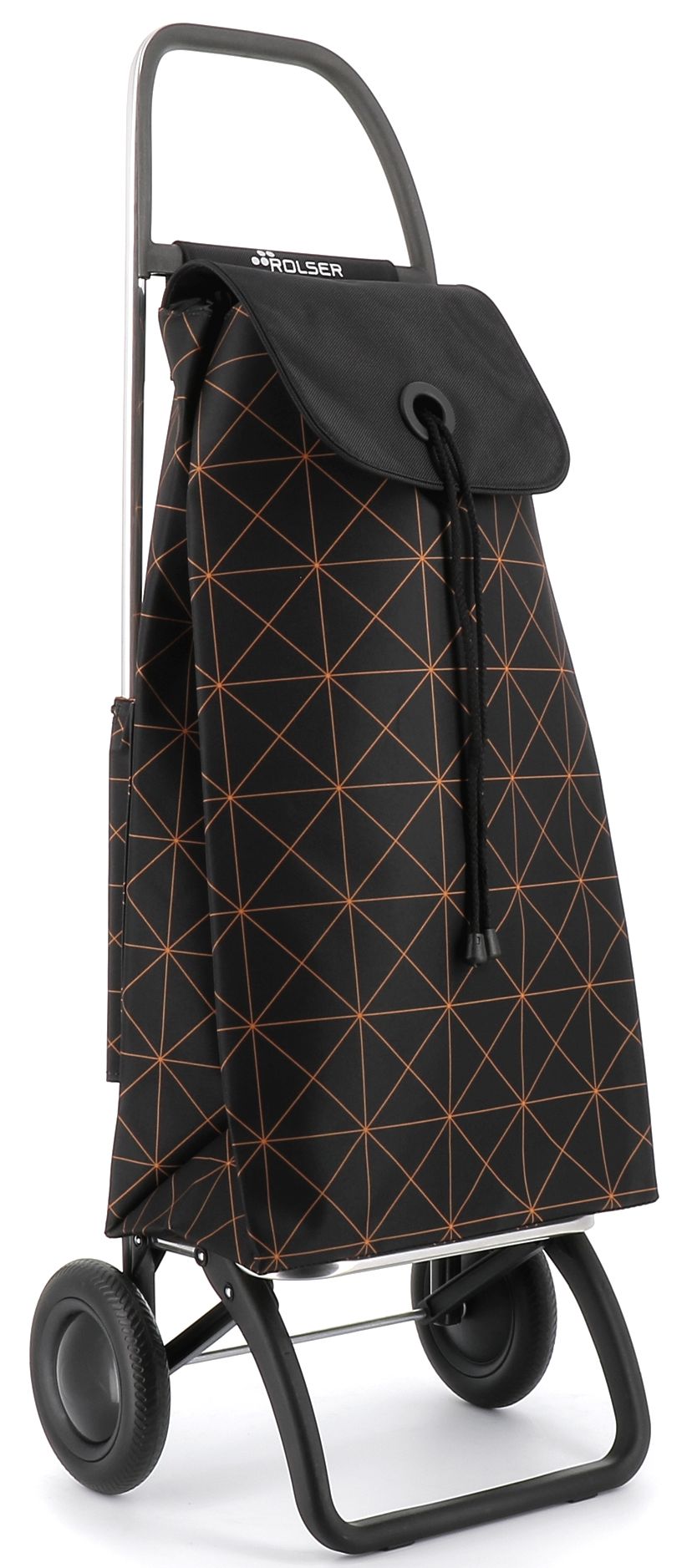 Rolser I-Max Star 2 nákupná taška na kolieskach, čierno-oranžová