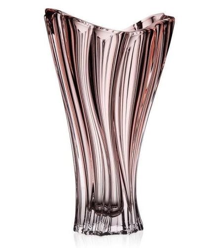 Váza Aurum Crystal Váza Plantica 320mm - růžová
