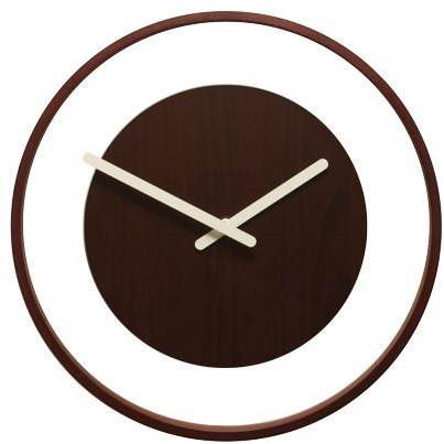 Dizajnové nástenné hodiny 3046br Nextime Wood Loop 30cm