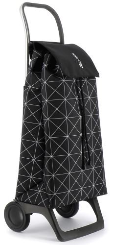 Rolser Jet Star Joy nákupná taška na kolieskach, čierno-biela