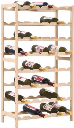 Stojan na víno Stojan na víno z cédrového dreva 57,5 × 28 × 102 cm