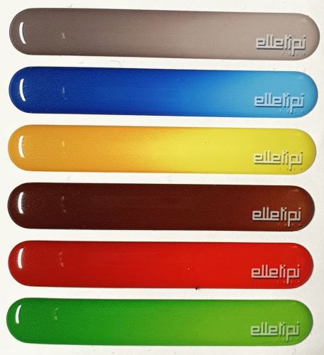 Samolepící štítky pro barevné rozlišení vík košů na tříděný odpad