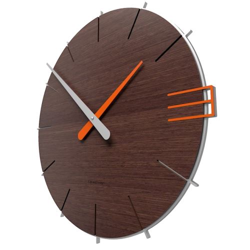 Dizajnové hodiny 10-019n natur CalleaDesign Mike 42cm (viac dekorov dyhy) Design wenge - 89